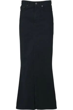 Balenciaga Maxirock Aus Baumwolldenim