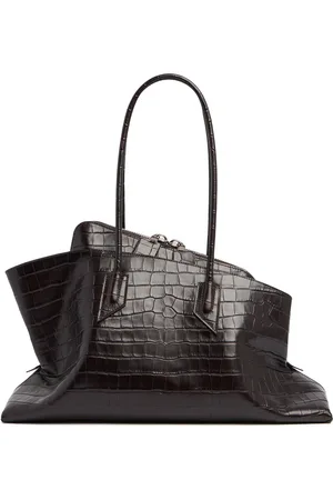 The Attico Tote Aus Leder Mit Prägung „la Passeggiata“
