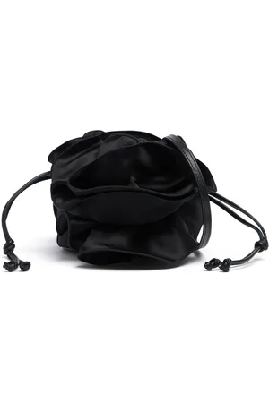 MAGDA BUTRYM Schwarze Umhängetasche Aus Satin „magda“
