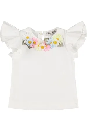 MONNALISA Flowers Jersey T-shirt
