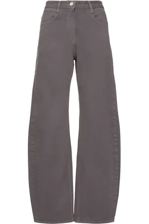 Low Classic Wide Cocoon Fit Cotton Jeans