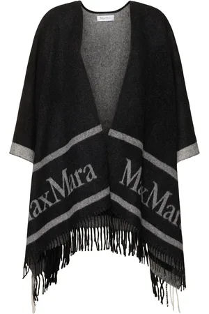 Max Mara Wollponcho Mit Fransen „hilde“