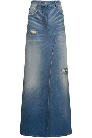Maison Margiela Langer Rock Aus Denim