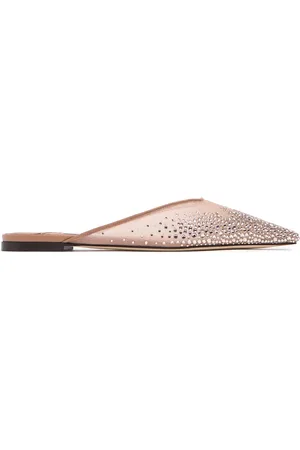 Jimmy Choo 10mm Hohe Mesh-mules Mit Kristallen „vivi“