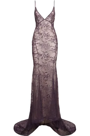 The Attico Besticktes Spitzenkleid