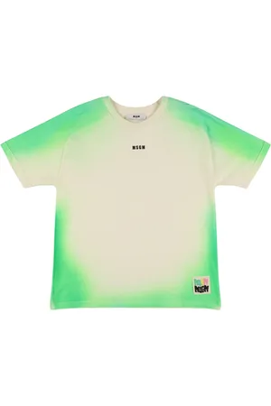 Msgm T-shirt Aus Baumwolljersey Mit Airbrush-effekt