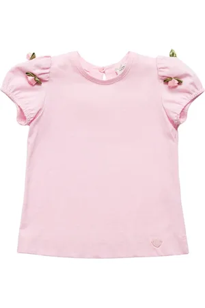 MONNALISA T-shirt Aus Baumwolljersey Mit Besatz