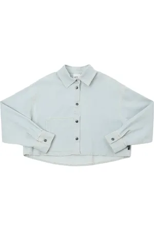 Aspesi Bauchfreie Bluse Aus Stretch-baumwollpopeline