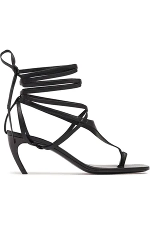The Attico 65mm Hohe Zehenstegsandalen Aus Wildleder „nova“