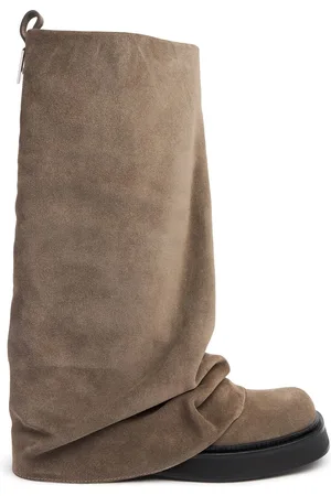 The Attico 30mm Hohe Kampfstiefel Aus Wildleder „robin“