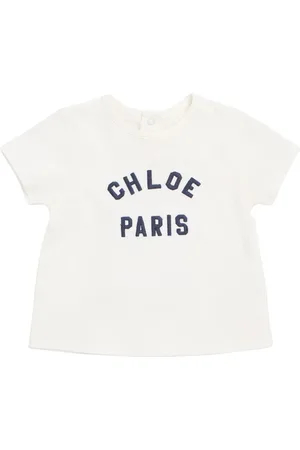 Chloé Besticktes T-shirt Aus Baumwolljersey