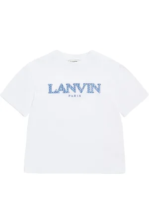Lanvin Besticktes T-shirt Aus Baumwolljersey