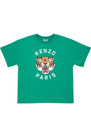 Kenzo Bedrucktes T-shirt Aus Baumwolljersey