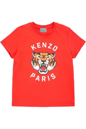 Kenzo Bedrucktes T-shirt Aus Baumwolljersey