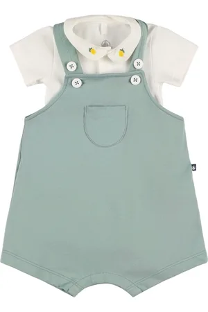 Petit Bateau T-shirt Und Overall Aus Baumwolljersey