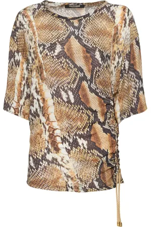 Roberto Cavalli T-shirt Aus Viskose Mit Druck