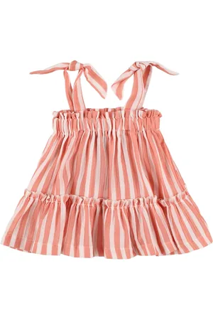 1+ IN THE FAMILY Stripe Print Organic Cotton Dress