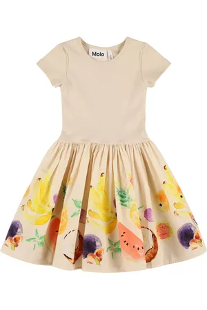Molo Kleid Aus Bio-baumwollpopeline Mit Druck