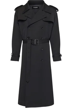 Dolce & Gabbana Trrenchcoat Aus Baumwollmischgabardine