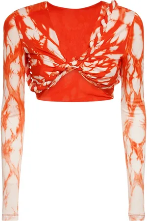 DION LEE Shibori-top Aus Viskose Und Seide