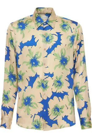 DRIES VAN NOTEN Hemd Aus Bedrucktem Viskosesatin