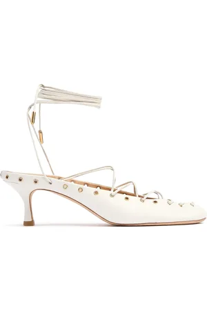 Chloé 50mm Hohe Pumps Aus Leder „ghillies“