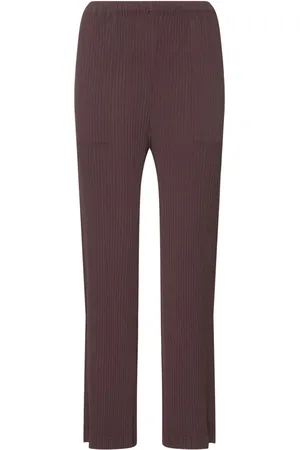 Issey Miyake Gerade Hose Aus Wolle „hatching“
