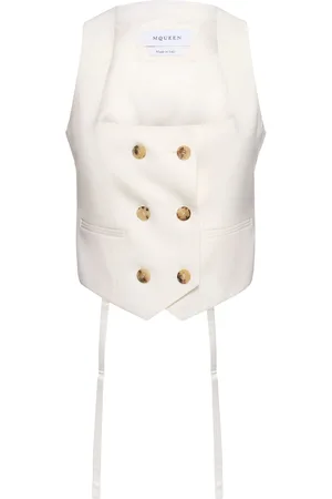 Alexander McQueen Weste Aus Wollgabardine