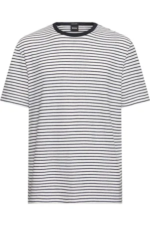 HUGO BOSS T-shirt Aus Baumwolle Und Leinen „heidi“