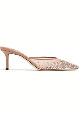Jimmy Choo 65mm Mesh-mules Mit Kristallen „vivi“