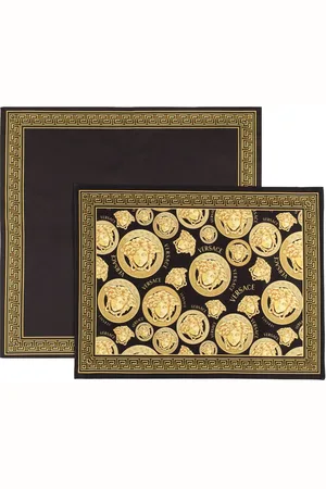 VERSACE Set: 2 Platzdecken Aus Leinen „medusa Amplified“