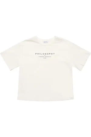 Philosophy T-shirt Aus Baumwolljersey Mit Logo