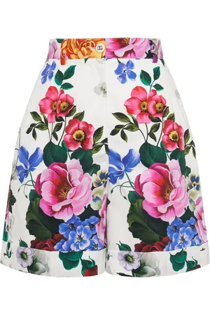 Dolce & Gabbana Bedruckte Shorts Aus Popeline