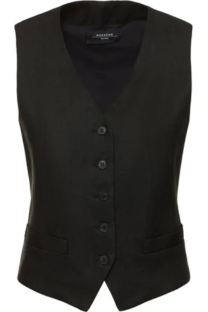 Max Mara Weste Aus Leinencanvas "pacche"