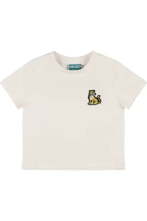 Kenzo Besticktes T-shirt Aus Baumwolljersey