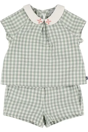 Petit Bateau Baumwollpopeline-hemd & Shorts