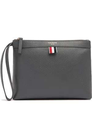 Thom Browne Weiche Kosmetiktasche Aus Narbleder
