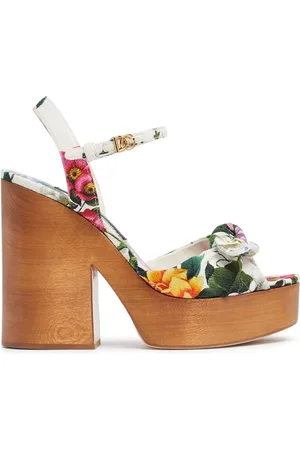 Dolce & Gabbana 85mm Hohe Satinsandaletten Mit Kristallen „keira“