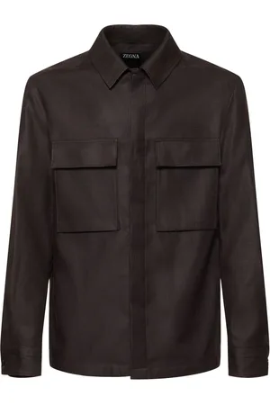 Ermenegildo Zegna Oasi Long Sleeve Linen Overshirt