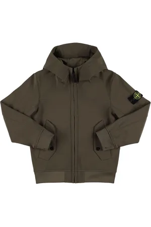 Stone Island Windjacke Aus Nylon Mit Kapuze