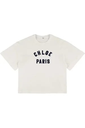 Chloé Besticktes T-shirt Aus Baumwolle