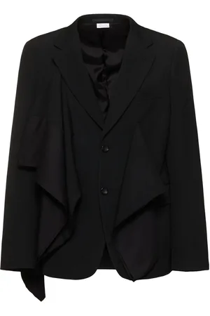 Comme des Garçons Jackett Aus Wollgabardine Und Baumwolle