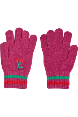 Bobo Choses Strickhandschuhe Mit Kirschstickerei