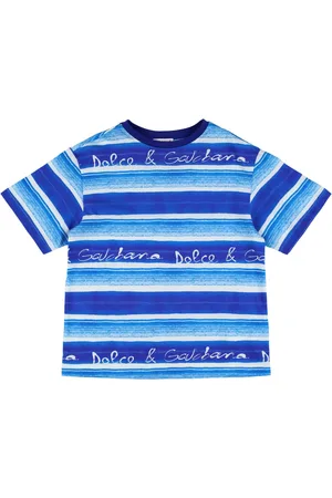 Dolce & Gabbana Bedrucktes T-shirt Aus Baumwolljersey