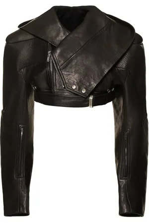Rick Owens Kurze Lederjacke