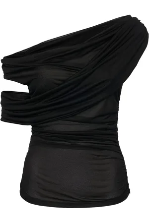 BLUMARINE Drapiertes Jerseysablé-top