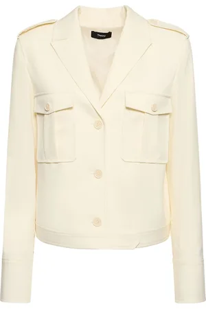 THEORY Military-jacke Aus Wollmischgewebe