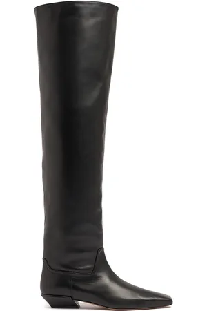 PARIS TEXAS 25mm Hohe Overknee-stiefel Aus Leder „bettina“