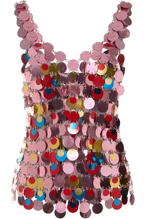 Paco rabanne Top Mit Pailletten
