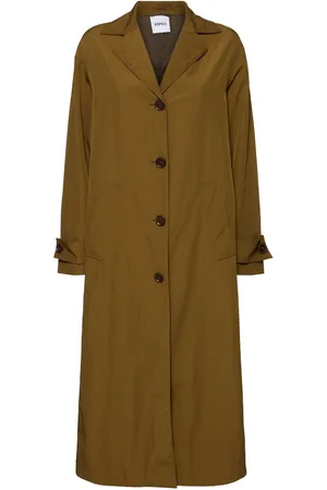 Aspesi Nylon Twill Long Trench Coat